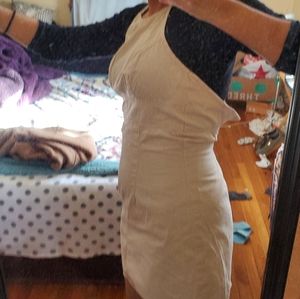 Guess chinos 90s vintage halter khaki dress